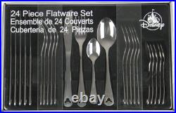 Disney Theme Park Exclusive Mickey Icon 24 Piece Flatware Set