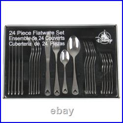Disney Theme Park Exclusive Mickey Icon 24 Piece Flatware Set By Disney