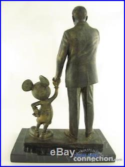 Disney Theme Park Exclusive PARTNERS Walt & Mickey Mouse 14 Faux Bronze Statue