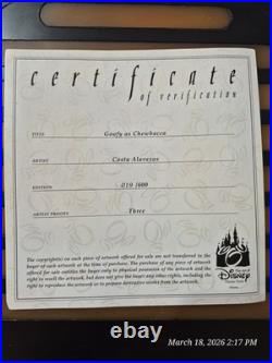 Disney Theme Park Goofy Chewbacca Figurine Limited Edition Light-Up Base