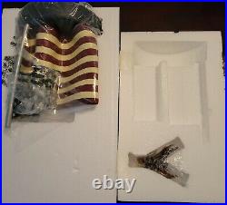 Disney Theme Park Mickey Mouse With Flag Medium Figurine American Disneyana