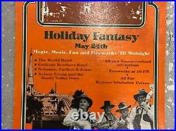 Disney Theme Park Saturday Night Holiday Fantasy Cardboard 1970's Display Stand