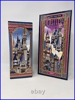 Disney Theme Parks Cinderella & Sleeping Beauty Castles Vase 9.5 Tall NIB