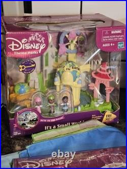 Disney Theme Parks Keys To The Magic Lot Set Small World Cinderella Play Mat Vtg