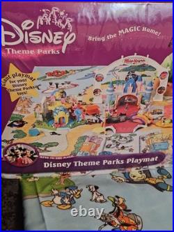 Disney Theme Parks Keys To The Magic Lot Set Small World Cinderella Play Mat Vtg