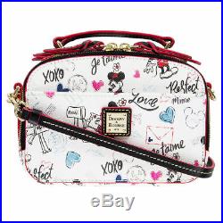 Disney Theme Parks Mickey and Minnie Sweethearts Ambler Crossbody Bag by Dooney