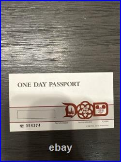 Disney Theme Parks One Day Passport late-1982 Vintage Disney World STILL VALID