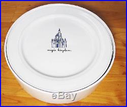 Disney Theme Parks Retired Dinner Plate Set of 4 Magic Kingdom Epcot MGM NEW
