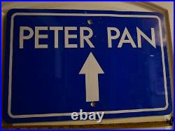 Disney Theme park Peter Pan Metal Tin Sign 18x12 Street sign beautiful