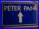 Disney Theme park Peter Pan Metal Tin Sign 18×12 Street sign beautiful
