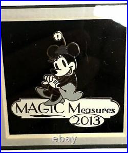 Disney Travel Center 2013 Magic Measures Framed Cast Member Pin Set