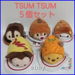 Disney Tsum Tsum Mini S Plush One Plate Set of 5 Japanese Food Theme Japan