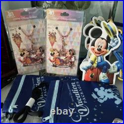 Disney Vacation Package Backpack Charm Set, 6 Pcs, Cute Angels, Used