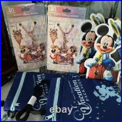 Disney Vacation Package Backpack Charm Set, 6 Pcs, Cute Angels, Used
