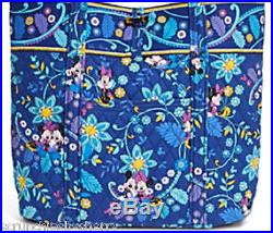 Disney Vera Bradley Dreaming Tote Bag Minnie Mickey Mouse Blue Theme Parks
