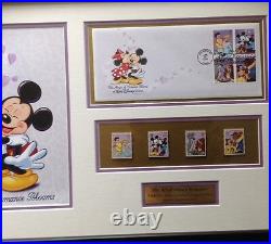 Disney Very Rare LE12 large Frame The Magic of Romance Blooms Pins and stamps