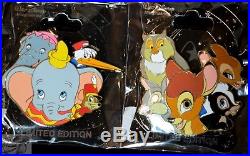 Disney WDI D23 Character Clusters Complete Set LE 250 All 6 Pins, Alice, Bambi