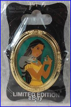 Disney WDI Gold Frame Princess LE 250 Pin Portrait Pocahontas Meeko