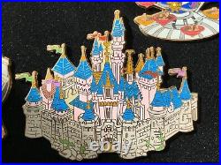 Disney WDI HKDL Cast Exclusive Park Map Icon Castle Space Mountain Jumbo Pin Set