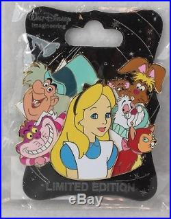 Disney WDI LE 250 Pin Character Cluster Alice in Wonderland Dinah Cheshire Cat
