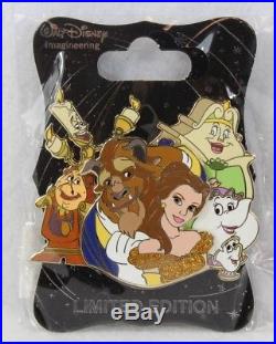 Disney WDI LE 250 Pin Character Cluster Beauty and the Beast Belle Lumiere Potts