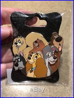 Disney WDI LE 250 Pin Character Cluster Lady and the Tramp