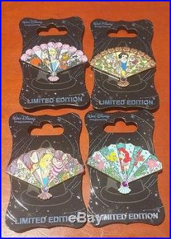 Disney WDI Princess Fan LE 300 12 Pin Complete Set from D23 Amazing Adventures