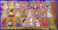 Disney WDI trading Sorcerer Hats LOT of 24 Rare collection Pins
