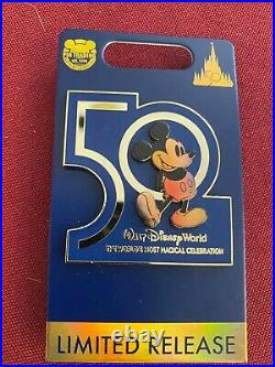 Disney WDW 50th Anniversary Countdown Pin set of 4! Plus bonus 5th pin LE 3000