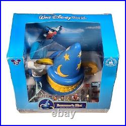 Disney WDW Monorail Sorcerer's Hat Adventure Playset Theme Park Gold 50th Sealed