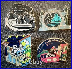 Disney WDW Star Wars in the Park Attraction Pirates Small World Pin Set