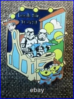 Disney WDW Star Wars in the Park Attraction Pirates Small World Pin Set