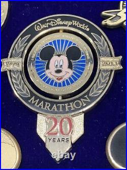 Disney Wdw 2013 20th Marathon Weekend Gold Finishers Metals Set Le 500 5 Pin Set