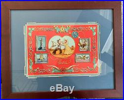 Disney Western Love Story LE 50 Framed Pin Set Chip & Dales Wild Wild West Pins
