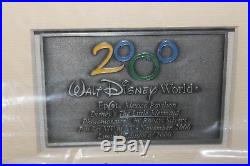 Disney World Epcot 2000 Framed Photomosaic Le Pin Set Mexico Little Mermaid Rare