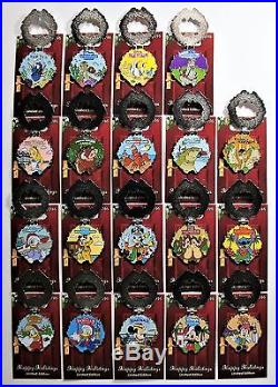 Disney World Holiday Wreaths Resort 2016 Collection Complete 19 Pin Set NEW CUTE