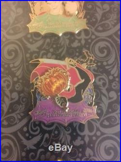 Disney World Not So Scary Halloween Party 2016 Framed Pin Set LE255 Sold Out NEW