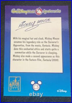 Disney World Signature Series Error Card C3 Cast Member Mickey Sorcerer 2001