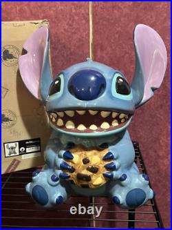 Disney World Theme Park Stitch Ceramic Cookie Jar Lilo & Stitch RARE with Box