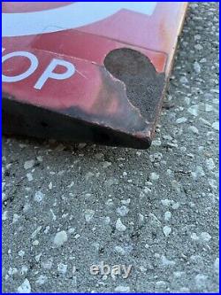 Disney World Theme Park Used Prop Hollywood Studios REQUEST BUS STOP Street Sign