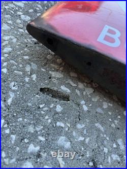 Disney World Theme Park Used Prop Hollywood Studios REQUEST BUS STOP Street Sign