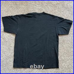 Disney World Vintage 1991 90s Planet Hollywood Fair Black Cotton T Shirt Large