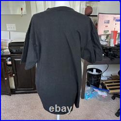 Disney World Vintage 1991 90s Planet Hollywood Fair Black Cotton T Shirt Large