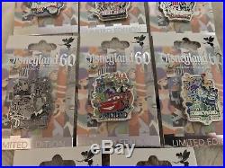 Disney pins Disneyland 60th Anniversary Decades complete 8 pin set LE 3000