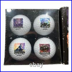 Disney's 4 PARK Themed GOLF Ball SET of 4 withRetired Sorcerer Hat MGM StudiosNEW