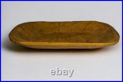 Disney's Animal Kingdom Theme Park Prop Wooden Carved Long Bowl