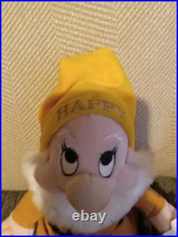 Disney's SNOW WHITE'S 7 DWARFS Lot (7) Beanie Plush Disney Theme Park Tags