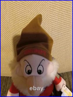 Disney's SNOW WHITE'S 7 DWARFS Lot (7) Beanie Plush Disney Theme Park Tags
