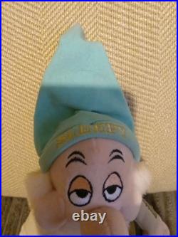 Disney's SNOW WHITE'S 7 DWARFS Lot (7) Beanie Plush Disney Theme Park Tags