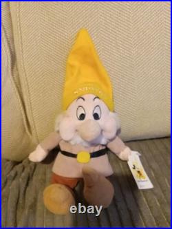 Disney's SNOW WHITE'S 7 DWARFS Lot (7) Beanie Plush Disney Theme Park Tags